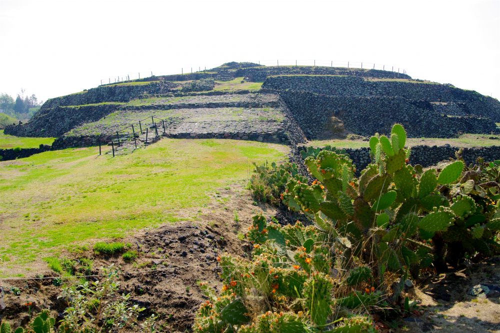Cuicuilco archaeological site in Mexico