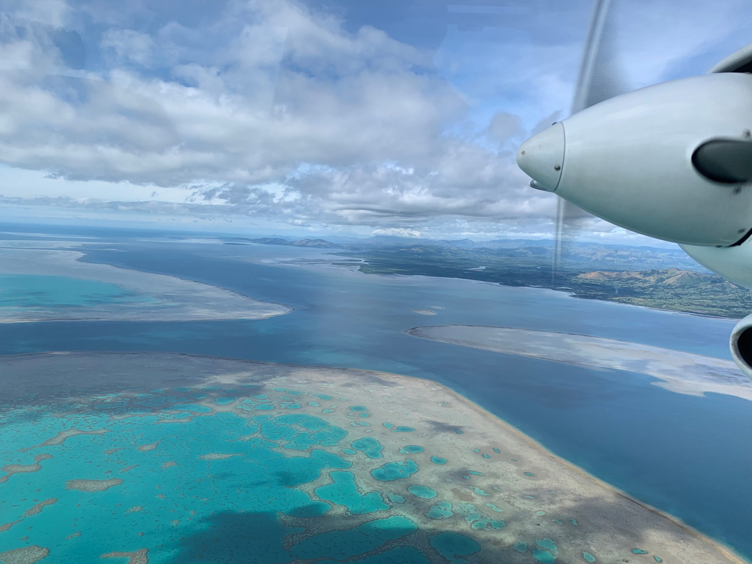 Scenic flight from Nadi to Yasawa Islands, Fiji View from flight Nadi to Yasawa Islands, Fiji