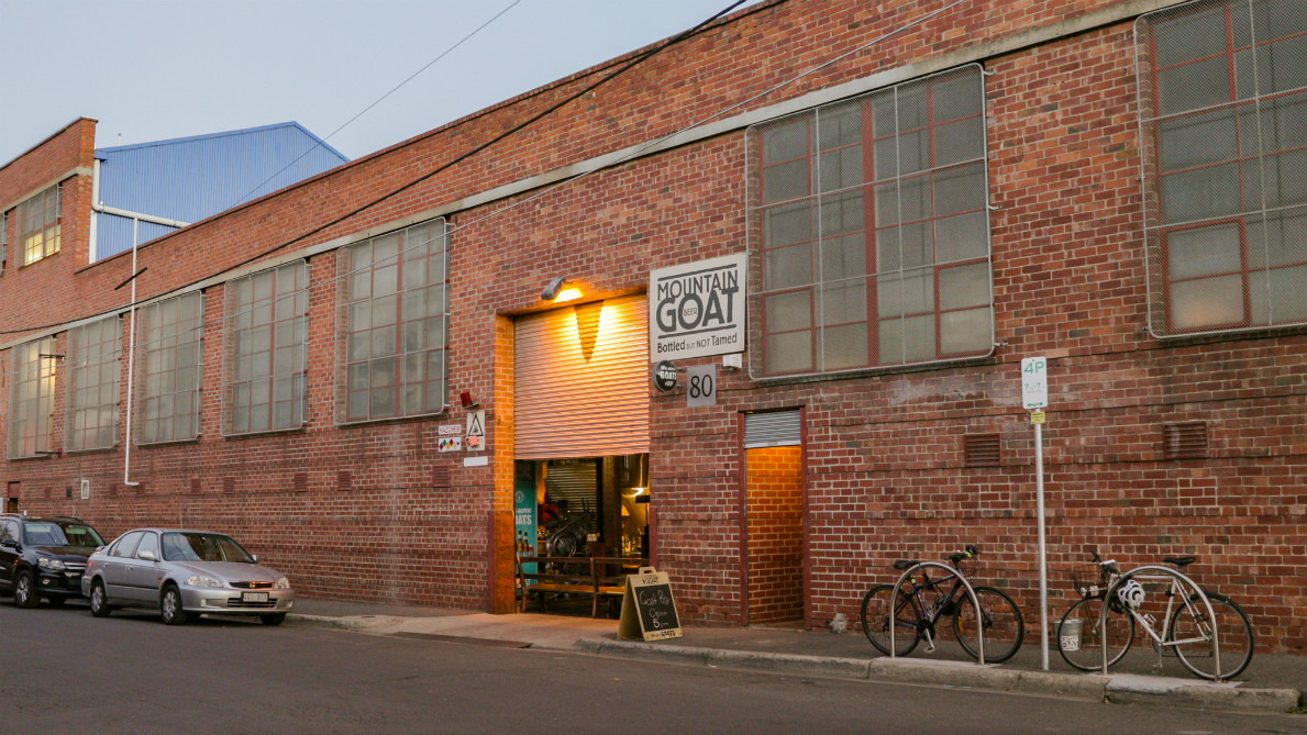 Outside of Mountain Goat Brewery