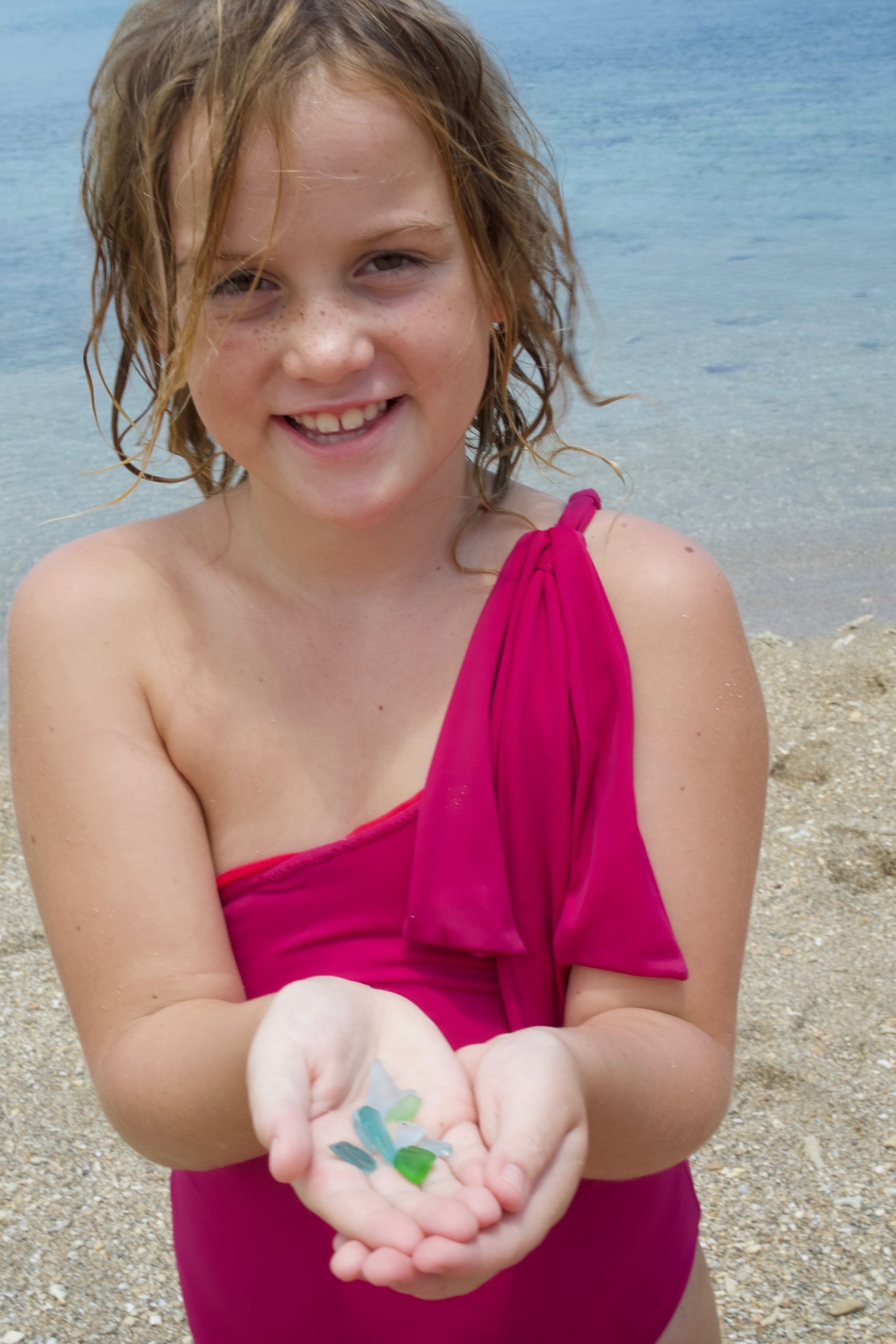 Sea Glass Beach Finds While Beach Combing Okinawa