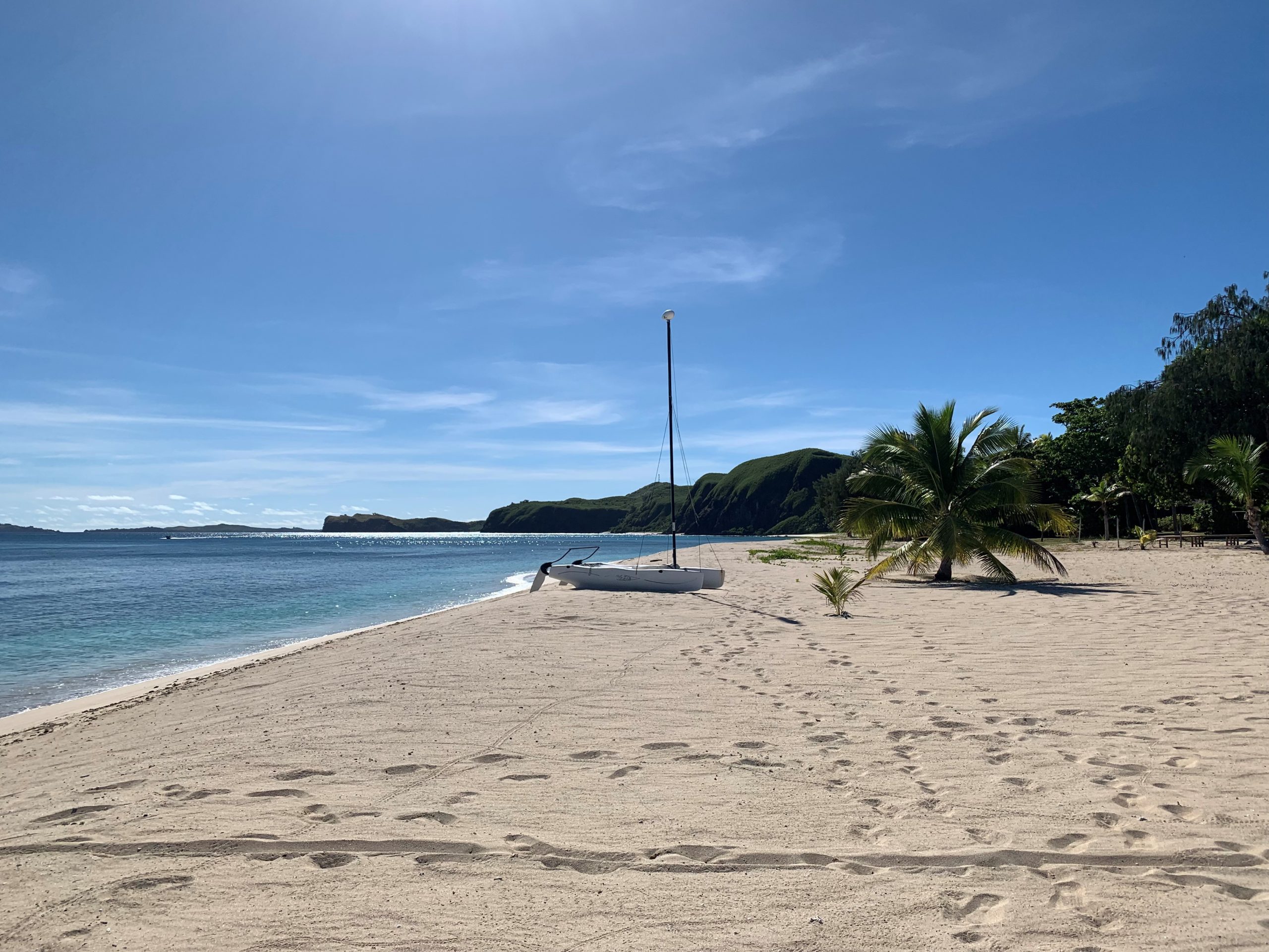 Beach view at Yasawa Island Resort, Fiji Beach at Yasawa Island Resort, Fiji