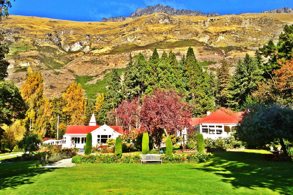 Historic buildings in Arrowtown New Zealand
