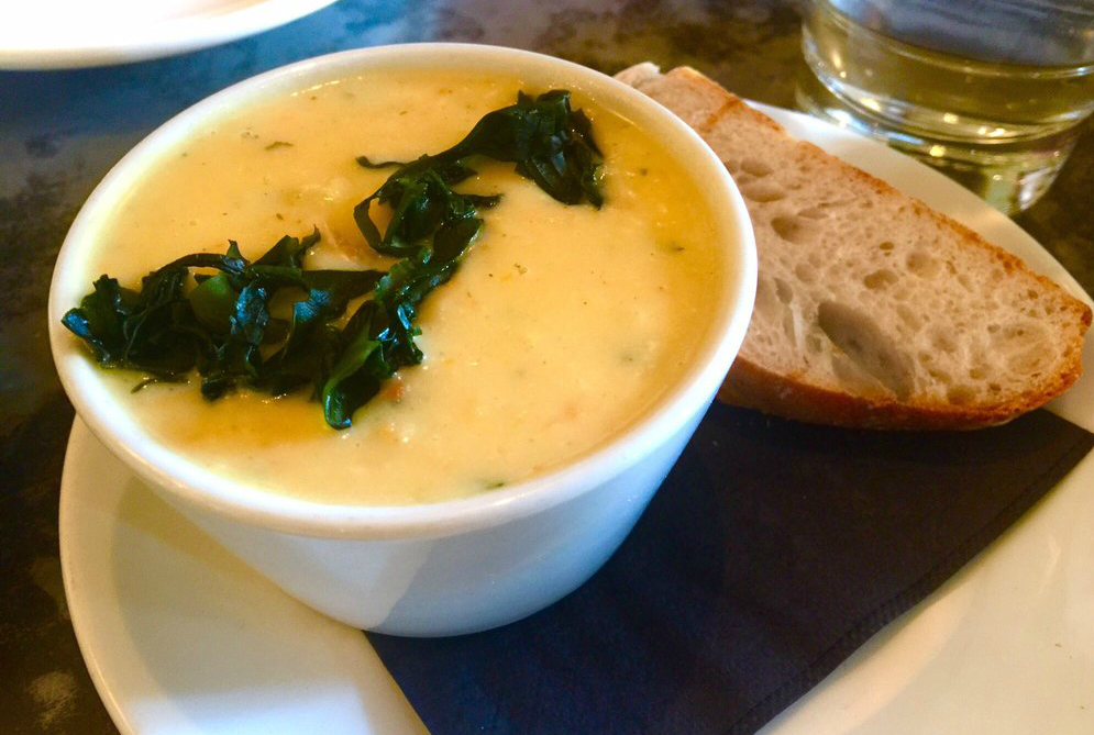 Famous seafood chowder at Eichardt's Bar in Queenstown